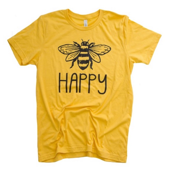 ☀️SALE☀️ LAST L 🐝 BE Happy graphic tee - Picture 8 of 8